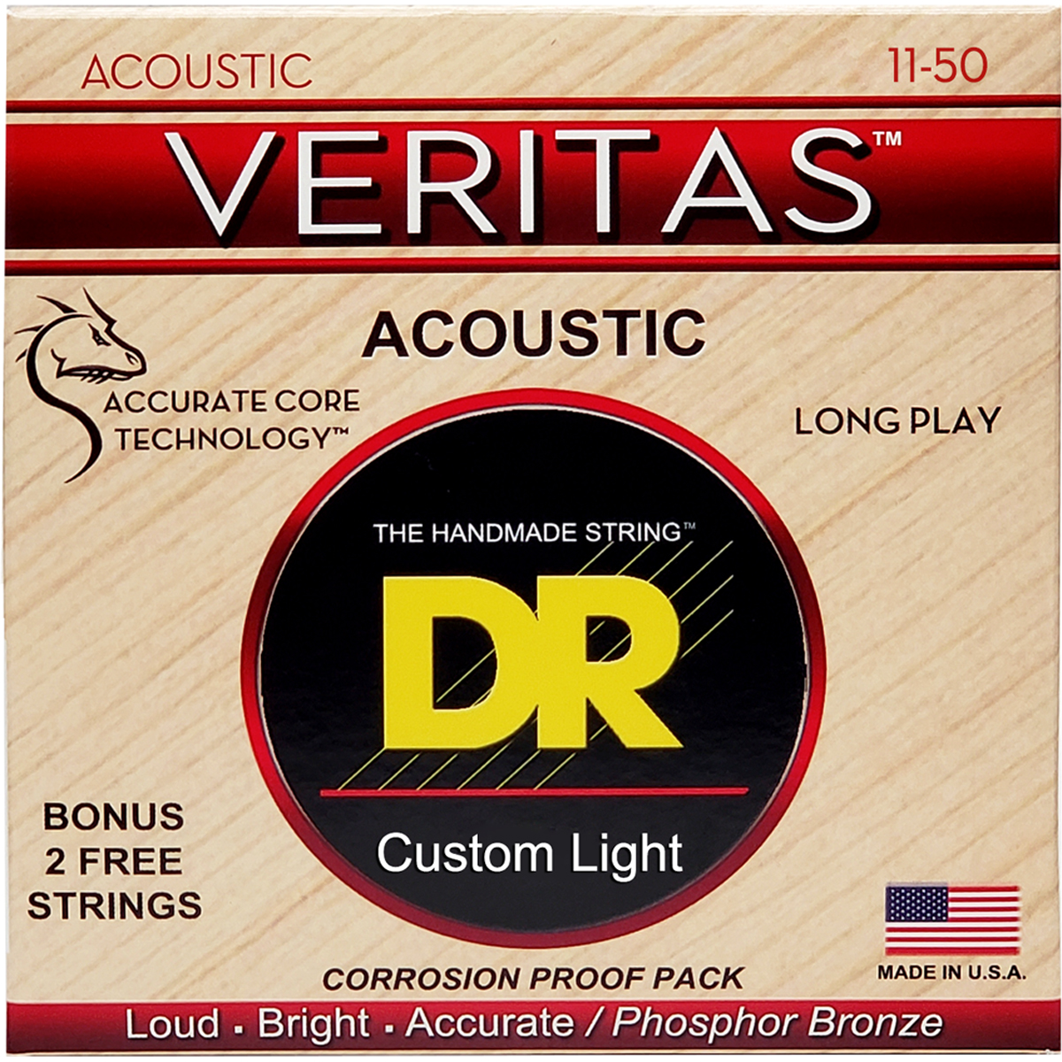 Dr Strings Vta-11 Veritas Western-guitar-strenge  011-050