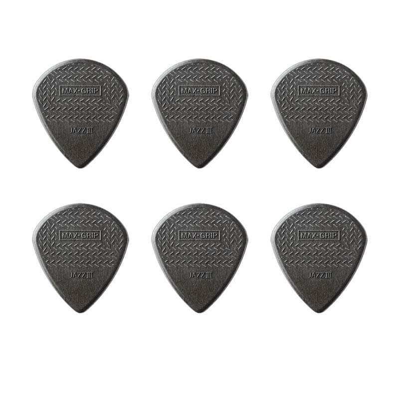 Dunlop Max Grip Jazz Iii Carbon Plektre    Stk