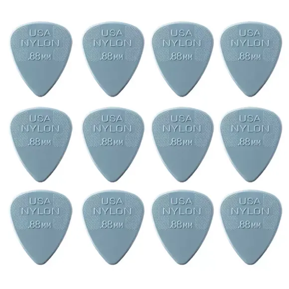 Dunlop Nylon Standard   88 Mm Plektre 12 Stk  Pakke