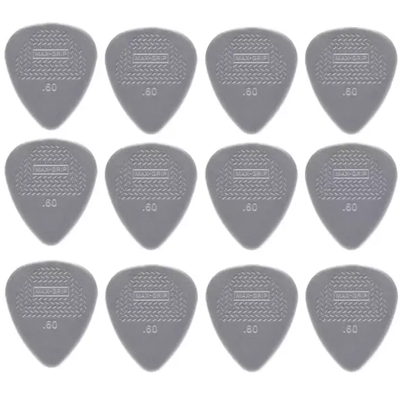 Dunlop Nylon Standard   60 Mm Plektre 12 Stk  Pakke