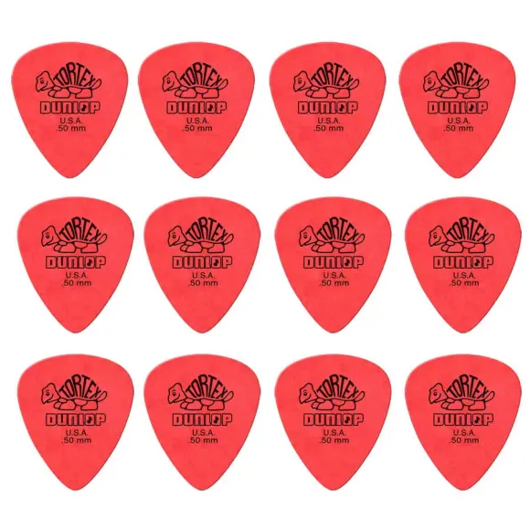 Dunlop 418p 50 Tortex Plektre 12 Stk  Pakke