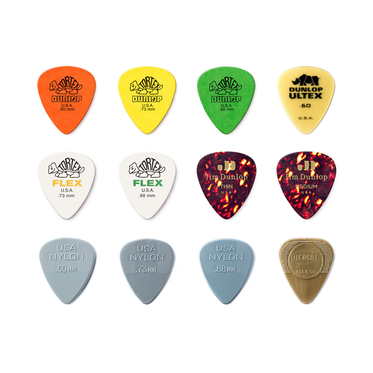 Dunlop Pvp112 Acoustic Plektre 12 Stk  Pakke