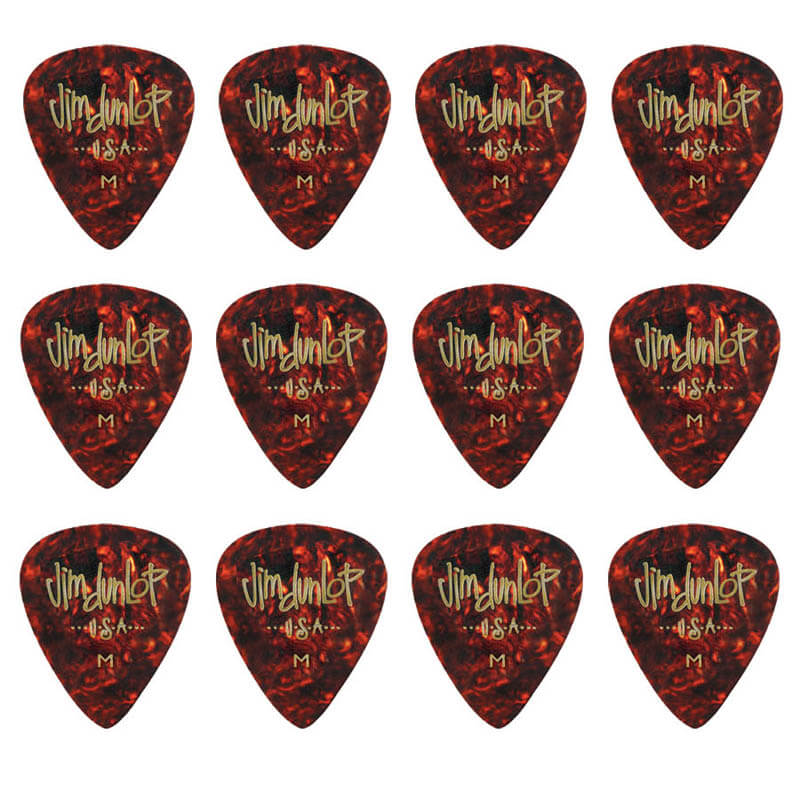 Dunlop Shell Classics Medium Plektre  12 Stk