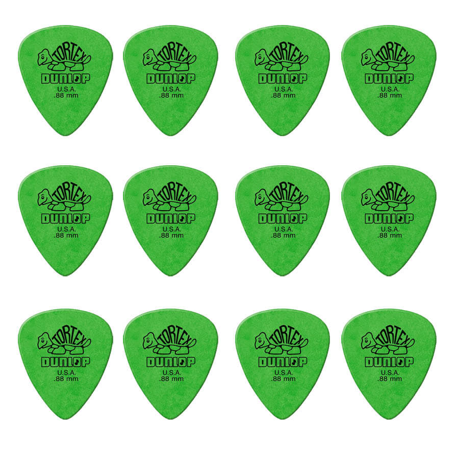 Dunlop Tortex Standard   88 Mm Plektre  12 Stk