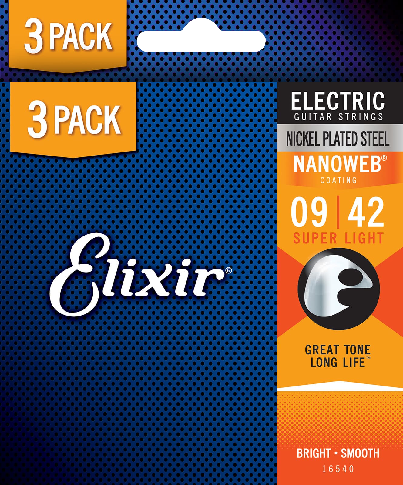 Elixir Nanoweb El-guitar Strenge 009-042 Super Light   Pack