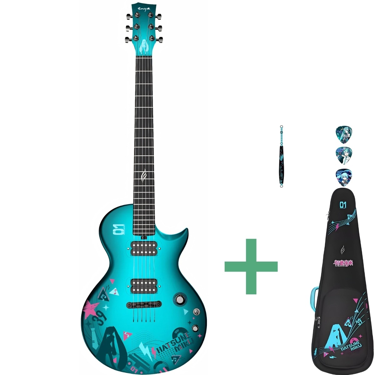 Enya Nova Go Sonic Hatsune Miku El-guitar