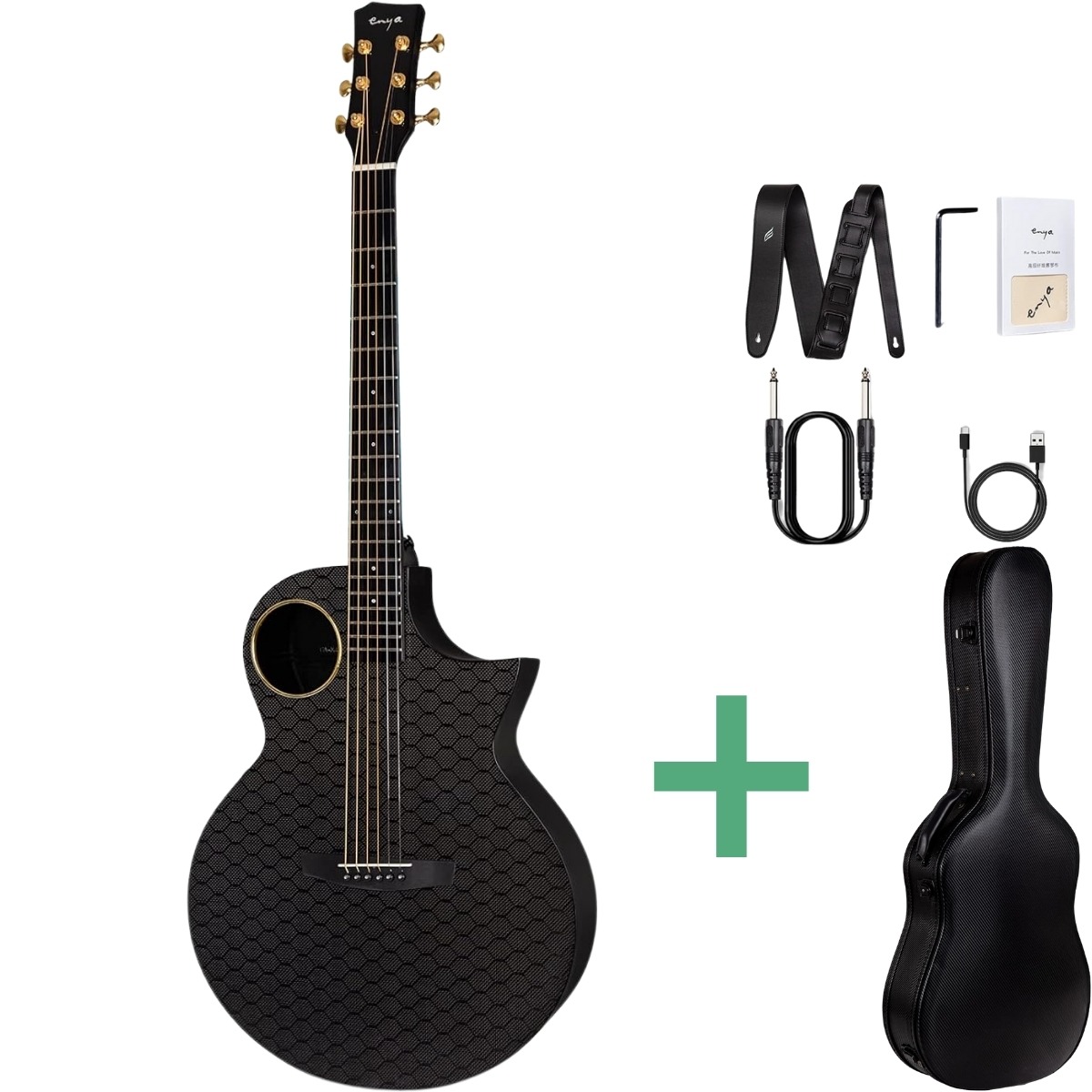Enya X4 Pro Western-guitar Sort