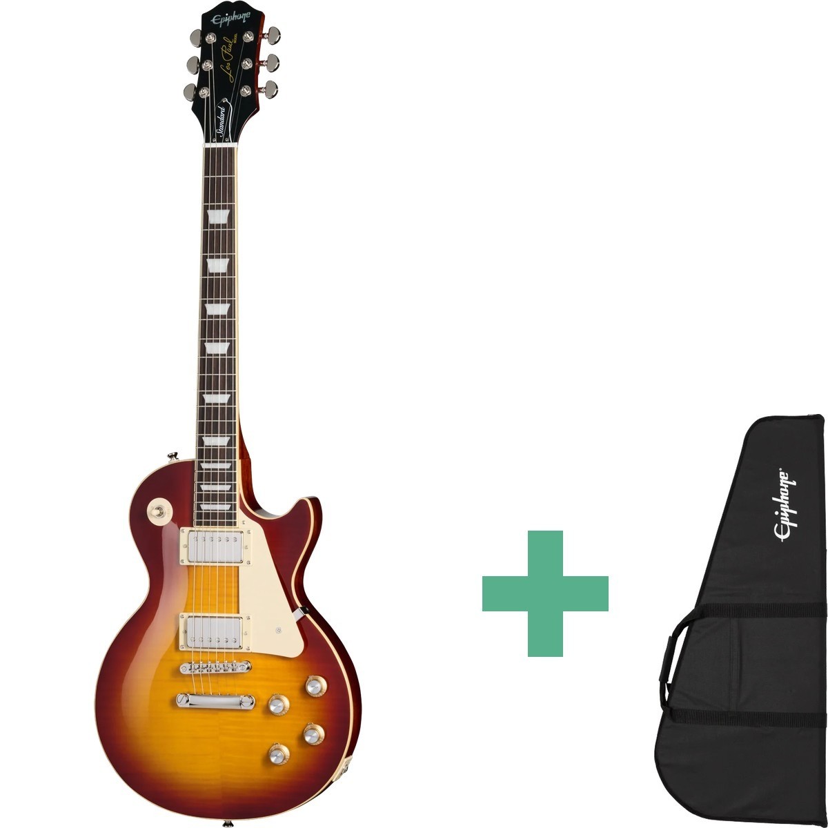 Epiphone Les Paul Std 60s Figured El-guitar Ice Tea Burst