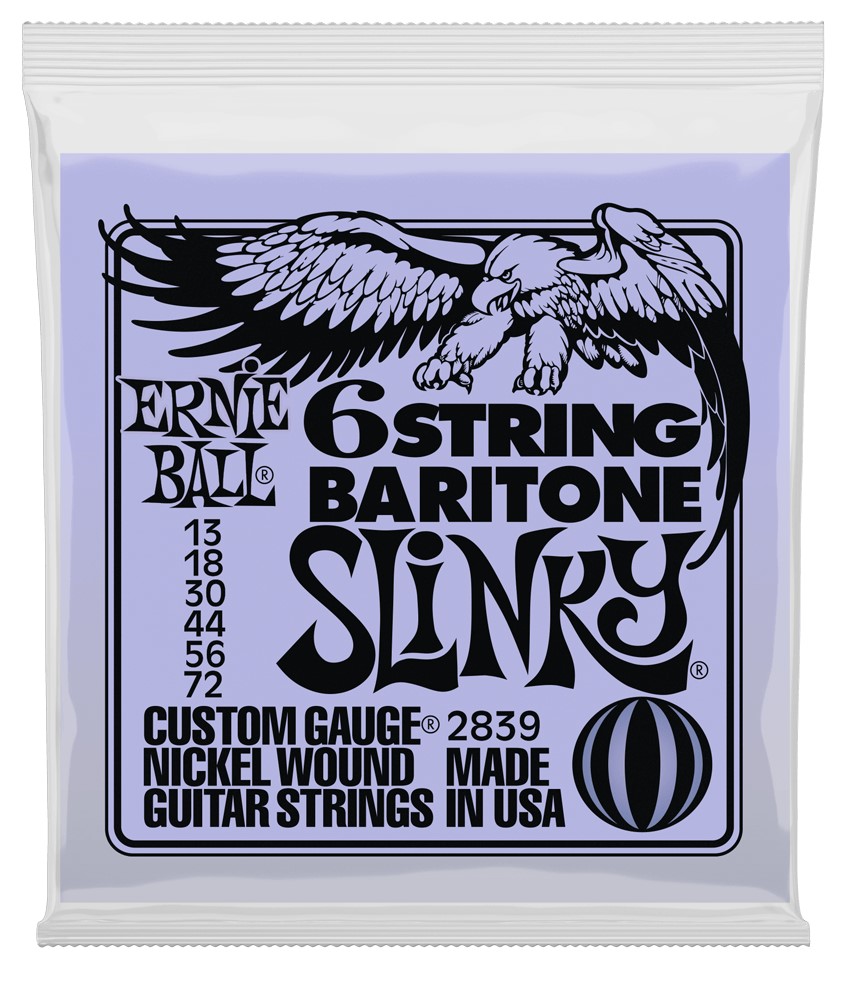 Ernie Ball 2839 Baritone Slinky El-guitar Strenge 013-072