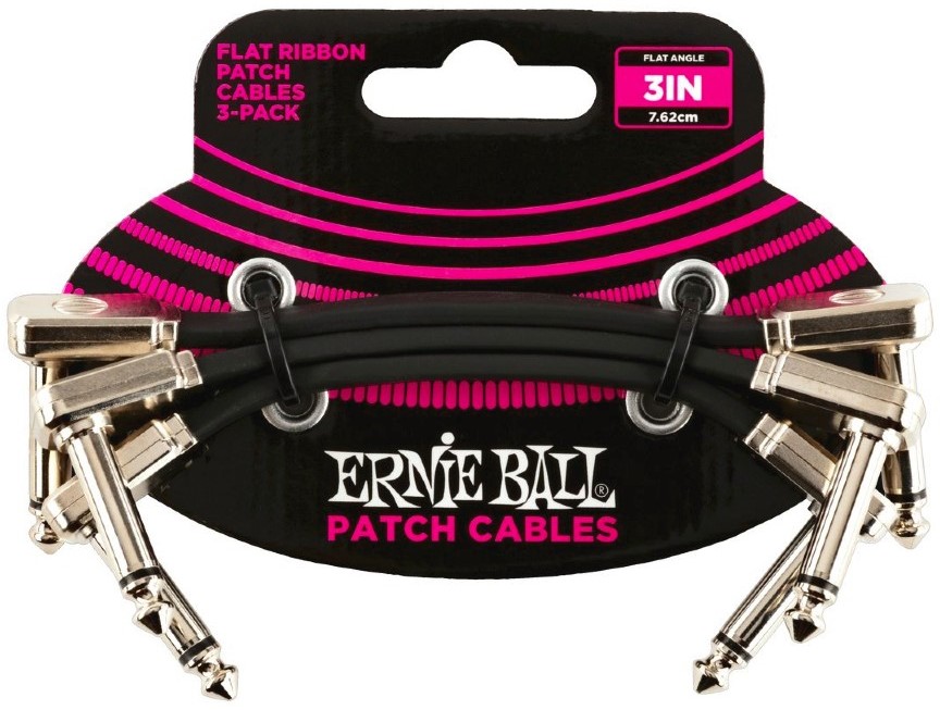 Ernie Ball 6220 Flat Patch Kabel   5cm   -pack