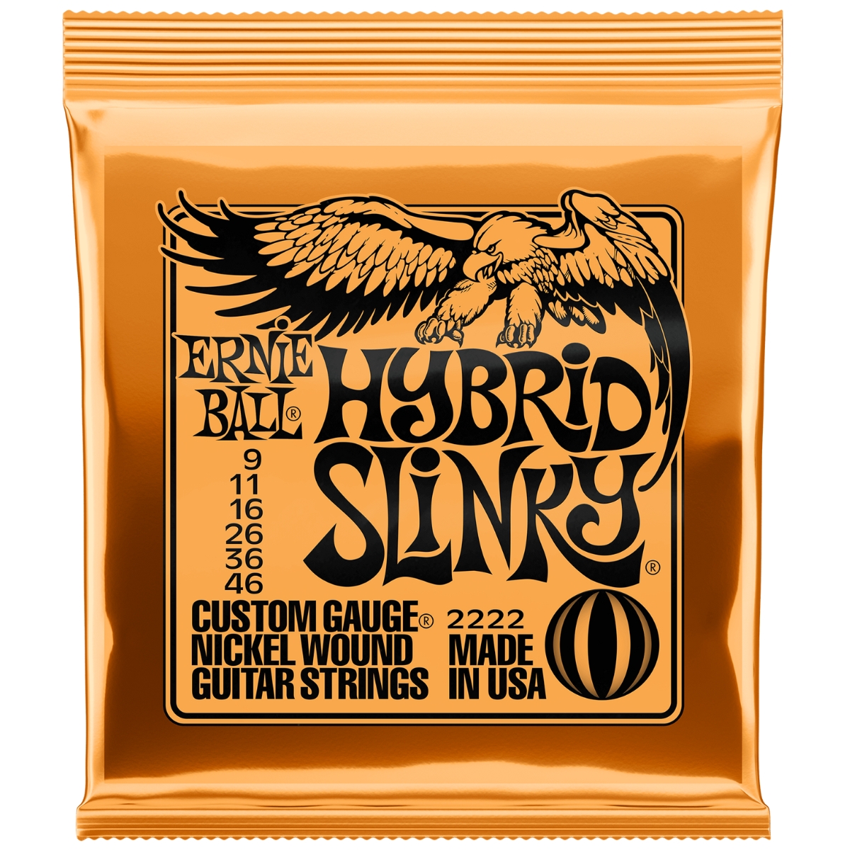 Ernie Ball 2222 Hybrid Slinky Nickel El-guitar-strenge  009-046