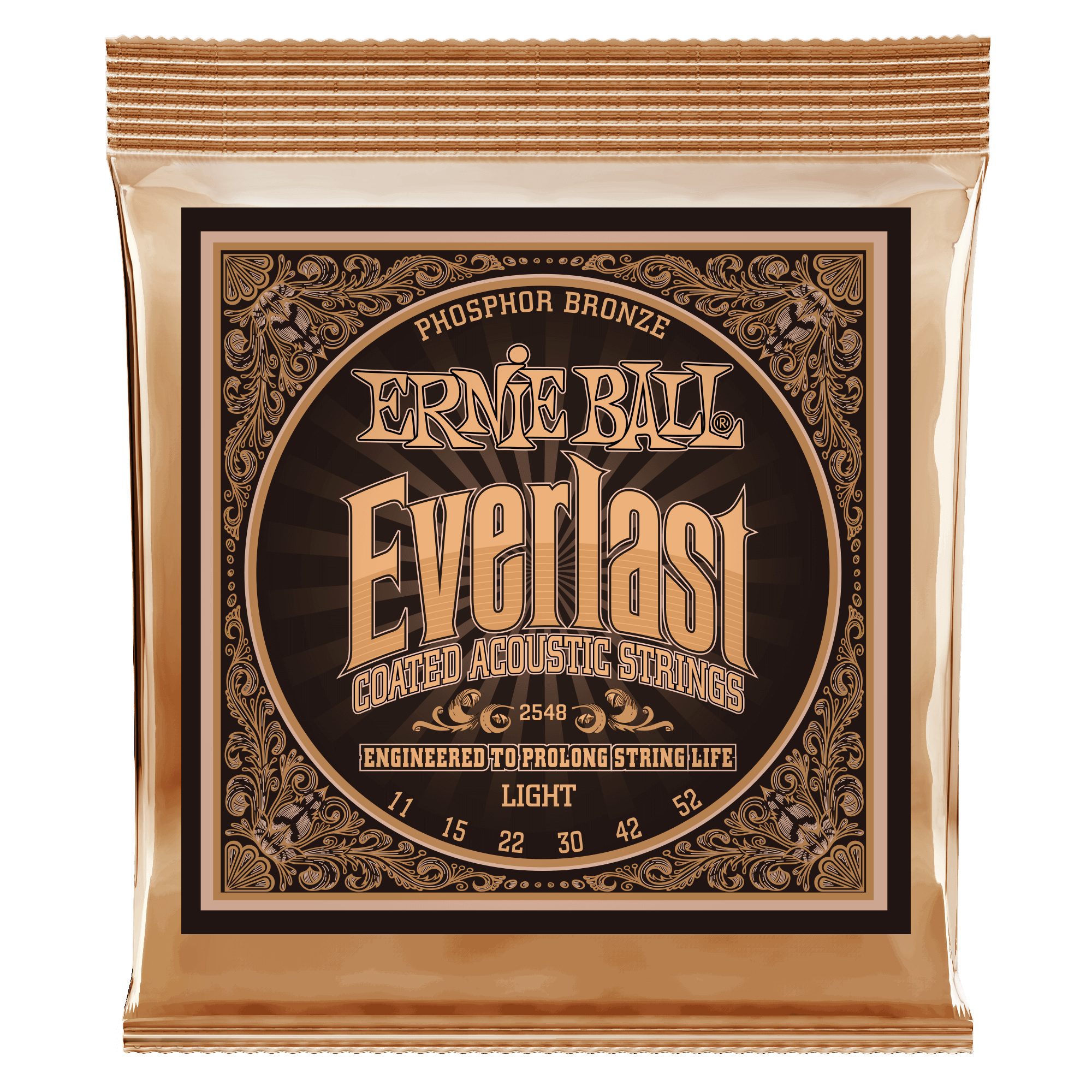 Ernie Ball 2548 Light Coated Phosphor Bronze Acoustic Western-strenge 011-052