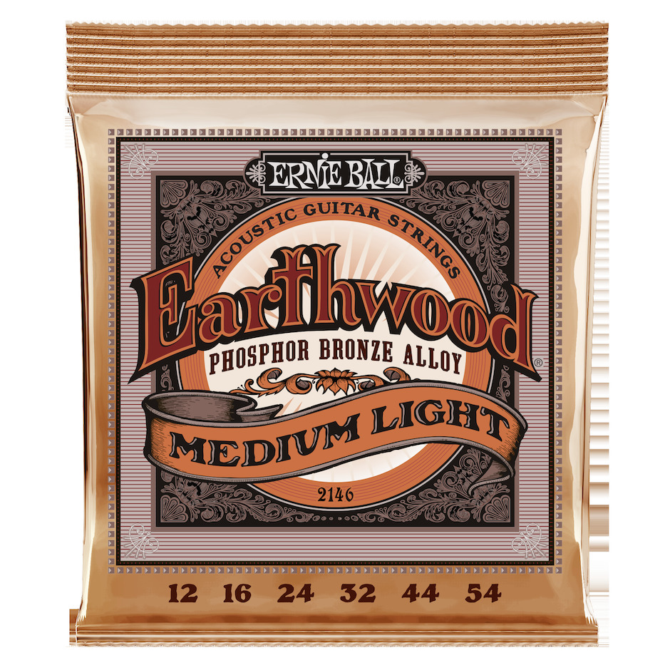 Ernie Ball 2146 Medium Light Phosphor Bronze Acoustic Western-strenge 012-054