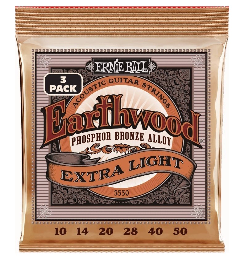 Ernie Ball 3550 Psb Extra Light Western-strenge 010-050  -pack