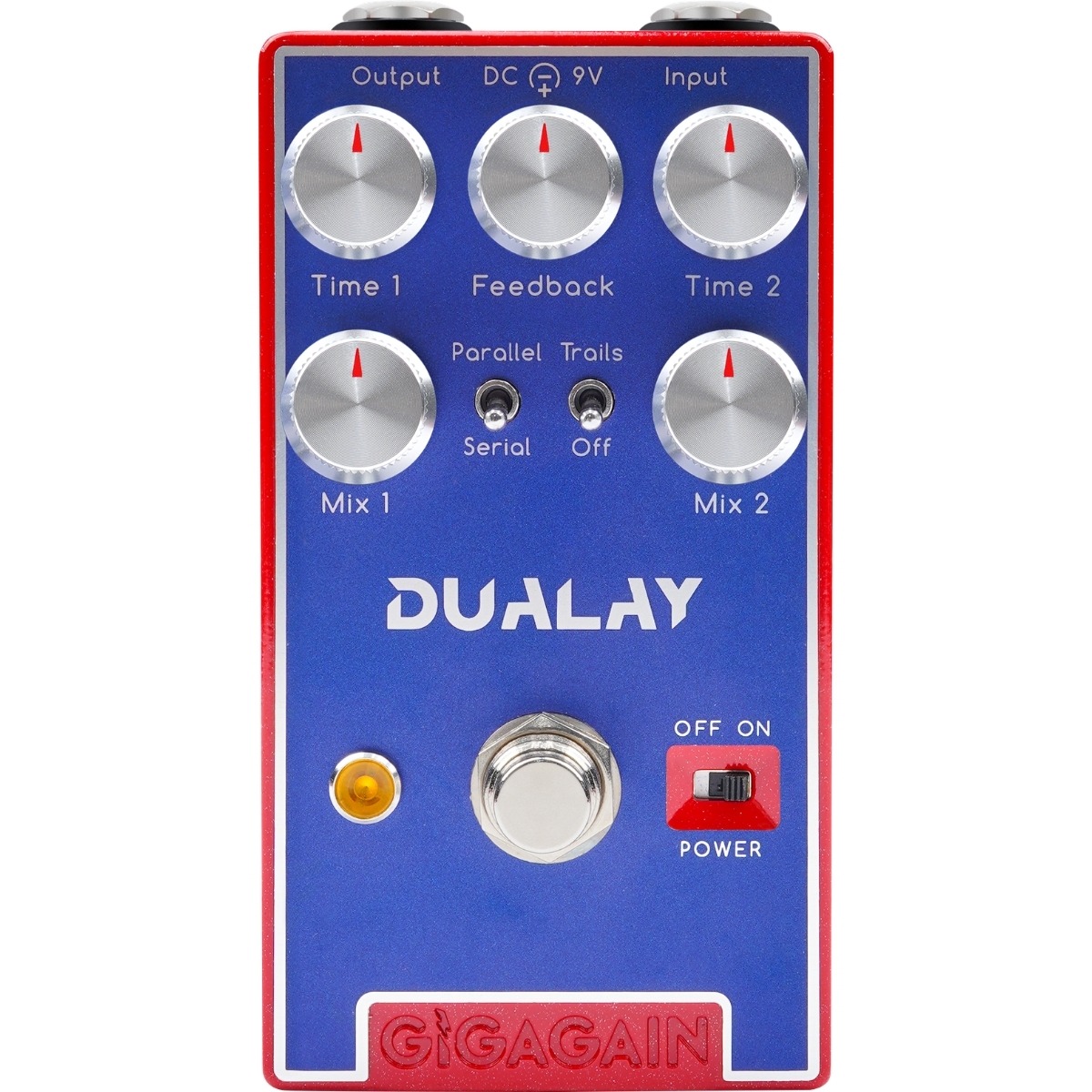 Gigagain Gp07 Dualay Dual Delay Guitar-effekt-pedal