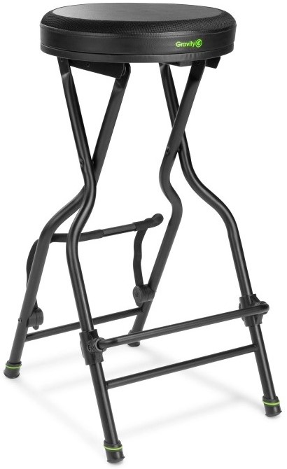 Gravity Fgseat1 Stol Med Justerbar Fodstøtte Og Guitarholder