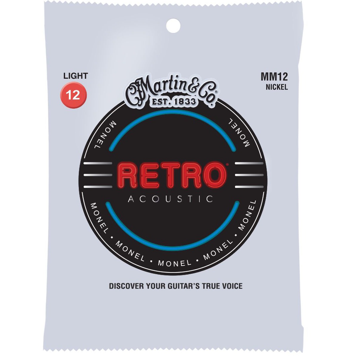Martin Mm12 Retro Monel Western-guitar-strenge  Light