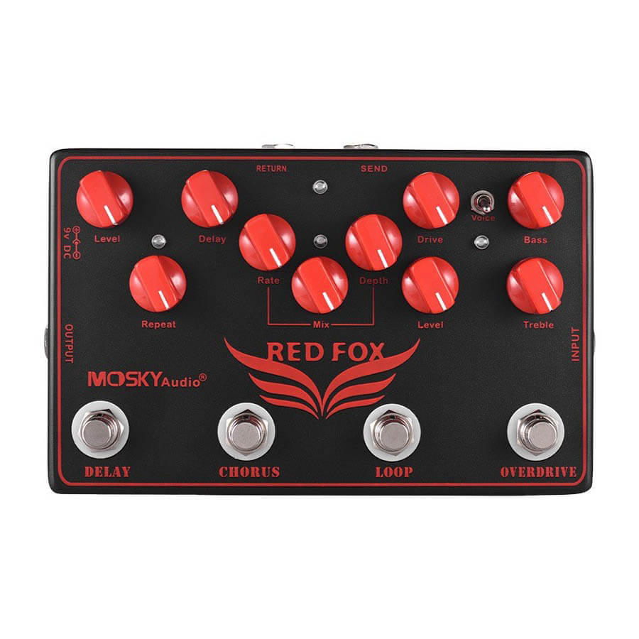 Mosky Red Fox Guitar-effekt-pedal