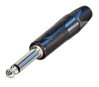 Neutrik Np2x-bag Jack   3mm Mono Kabel-stik Sort