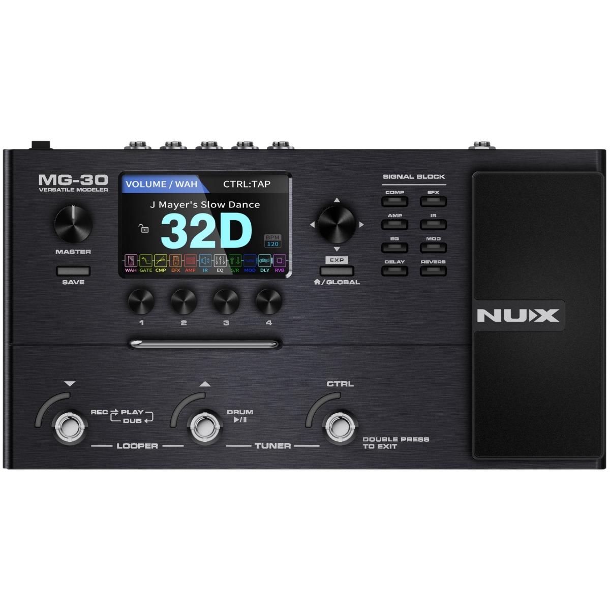 Nux Mg-30 Guitar-multieffekt-pedalboard