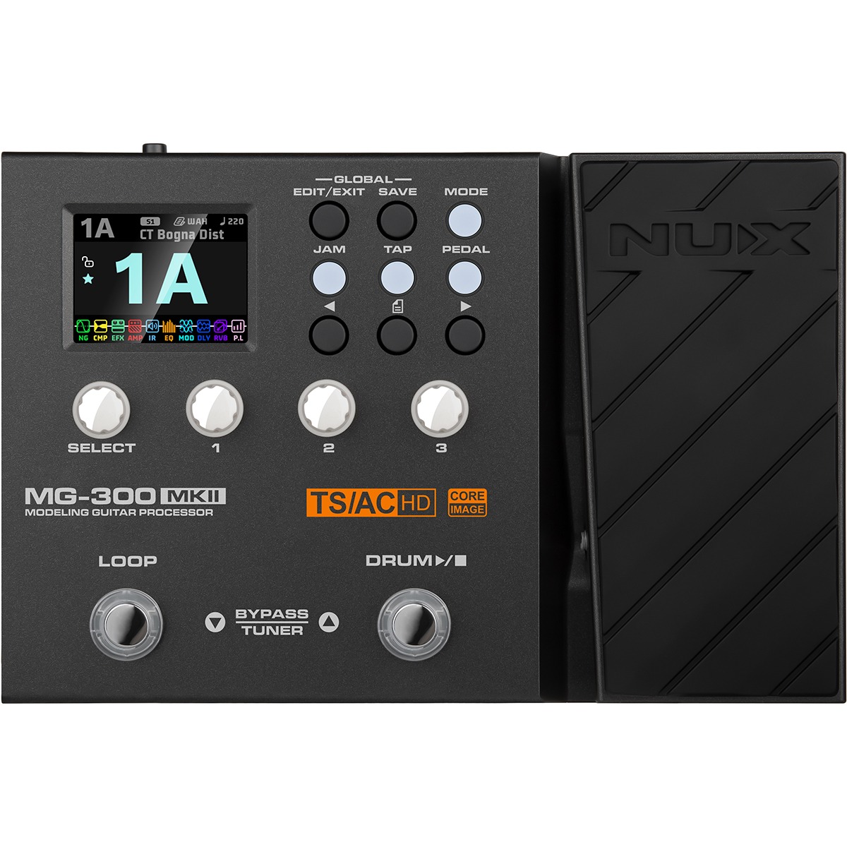 Nux Mg300 Mkii Guitar-multieffekt-pedalboard