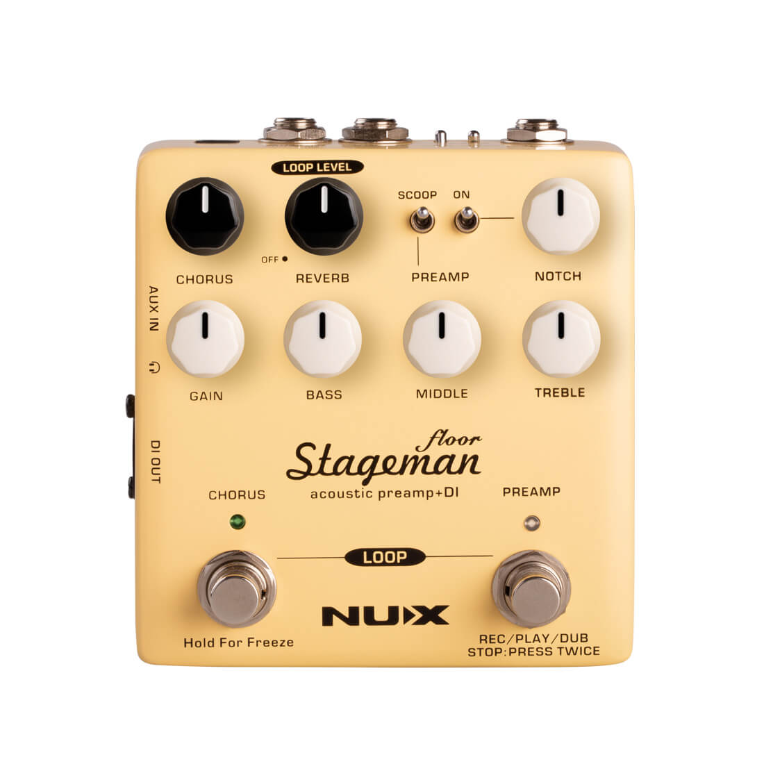Nux Nap-  Stageman Floor Preamp   Di Box For Akustisk Guitar