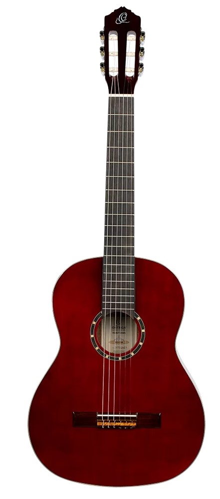 Ortega R121wr Klassisk Guitar     Inkl  Gigbag Wine Red