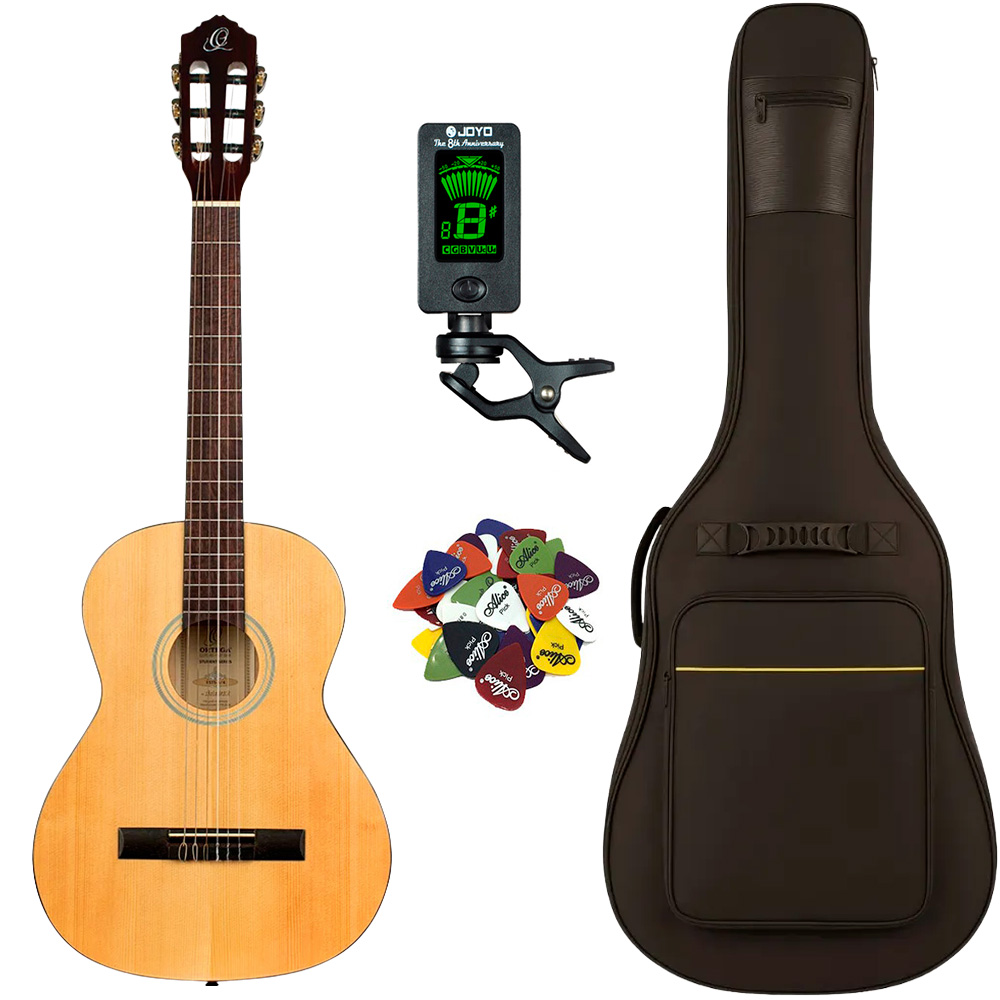 Ortega Rst5 Klassisk Spansk     Guitar Pakke Natur