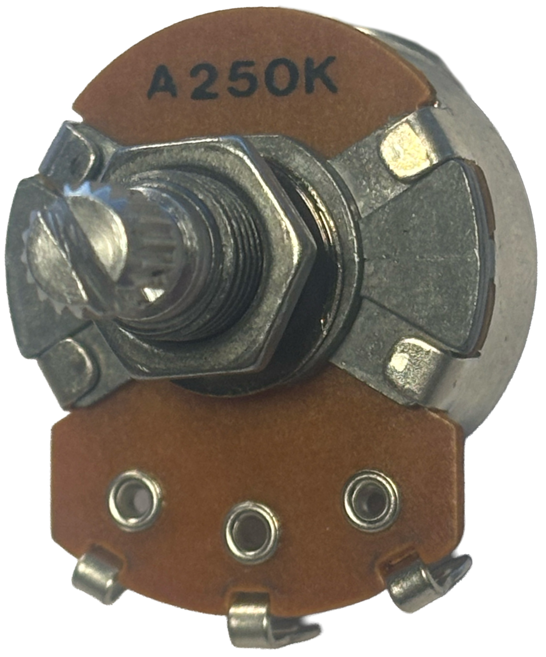 Potentiometer Til Guitar 250k Ohm Long Shaft Logaritmisk