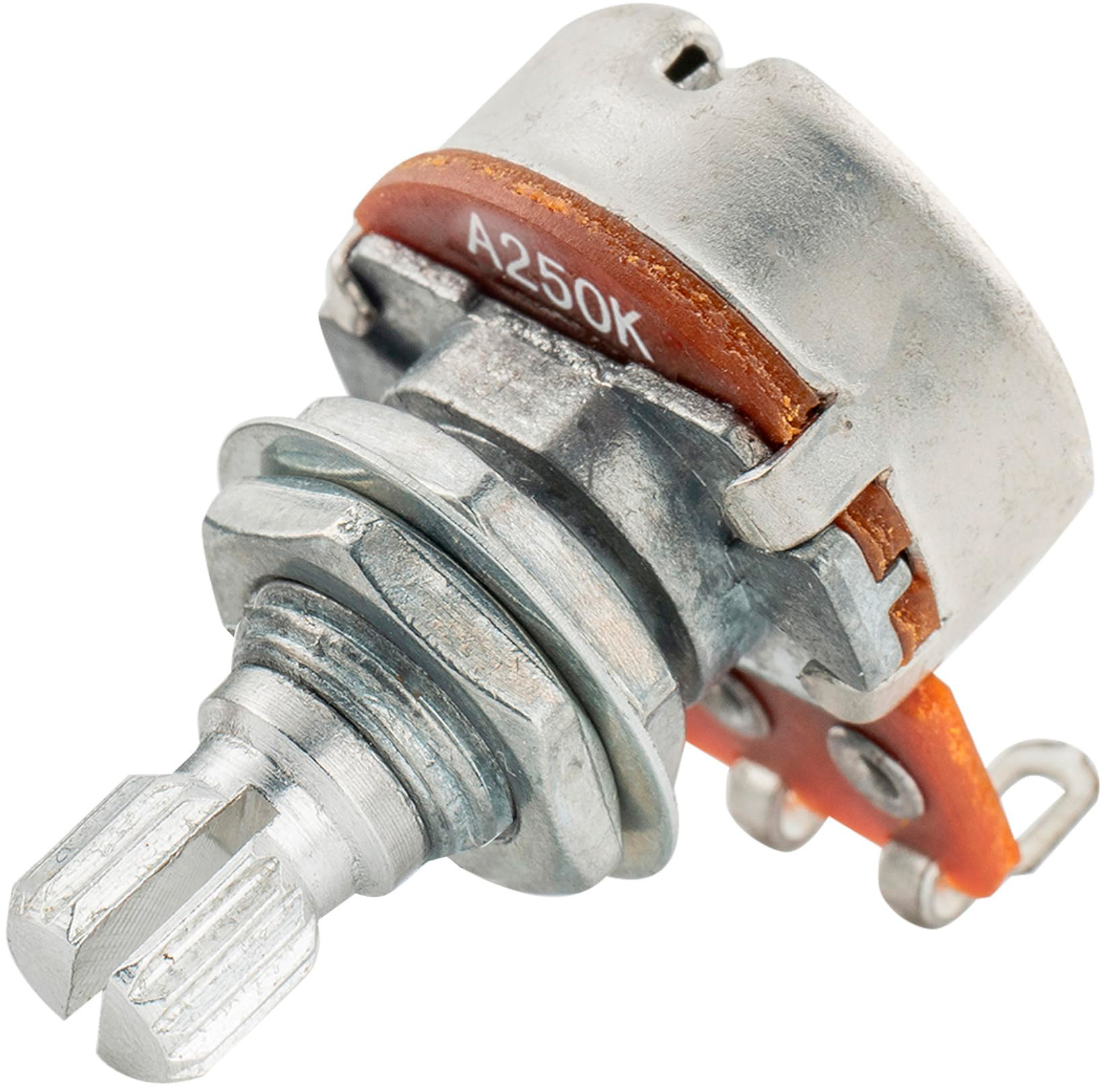 Potentiometer Til Guitar 250k Ohm Short Shaft Logaritmisk
