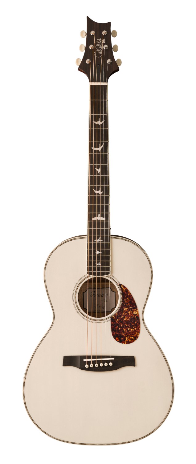 Prs Se Parlor P20e Western Guitar Med Pickup Antique White