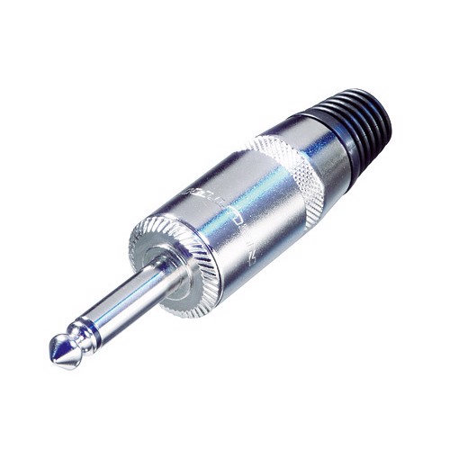 Rean Jackstik   Metalhus  Mono Til 9mm Kabel