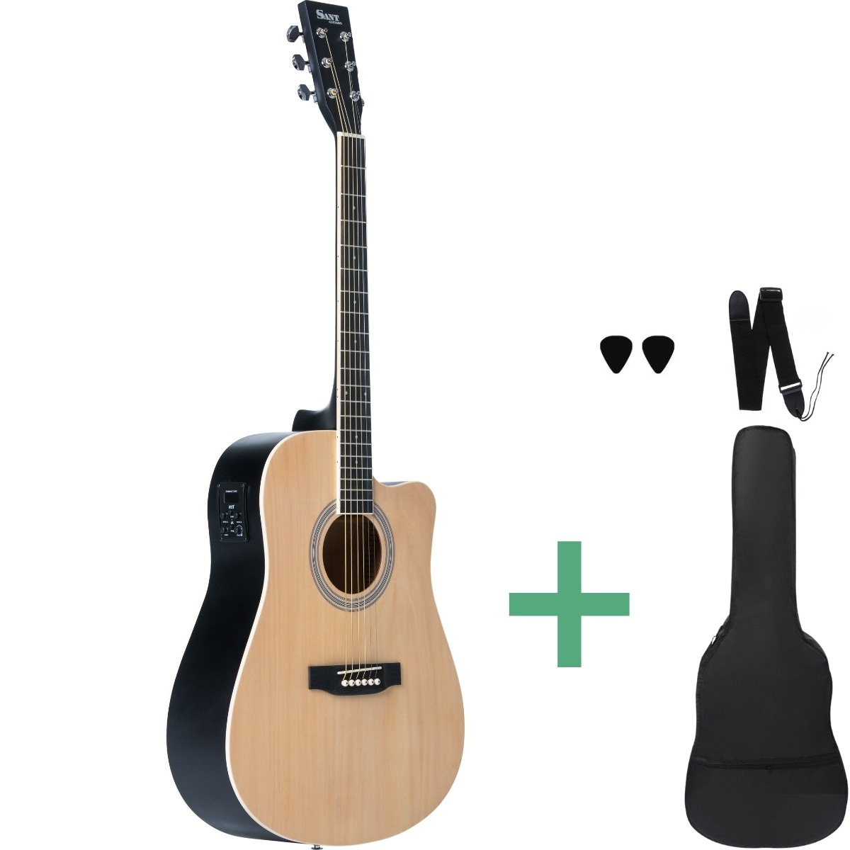Sant Guitars Ac-86eq Sna Westerngitarren Satin Nature