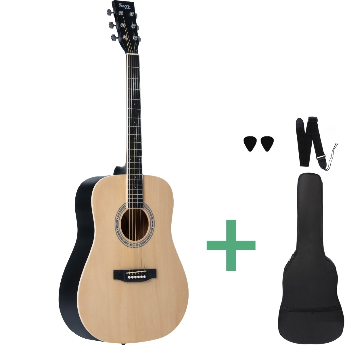 Sant Guitars Ac-84 Sna Westerngitarren Satin Nature