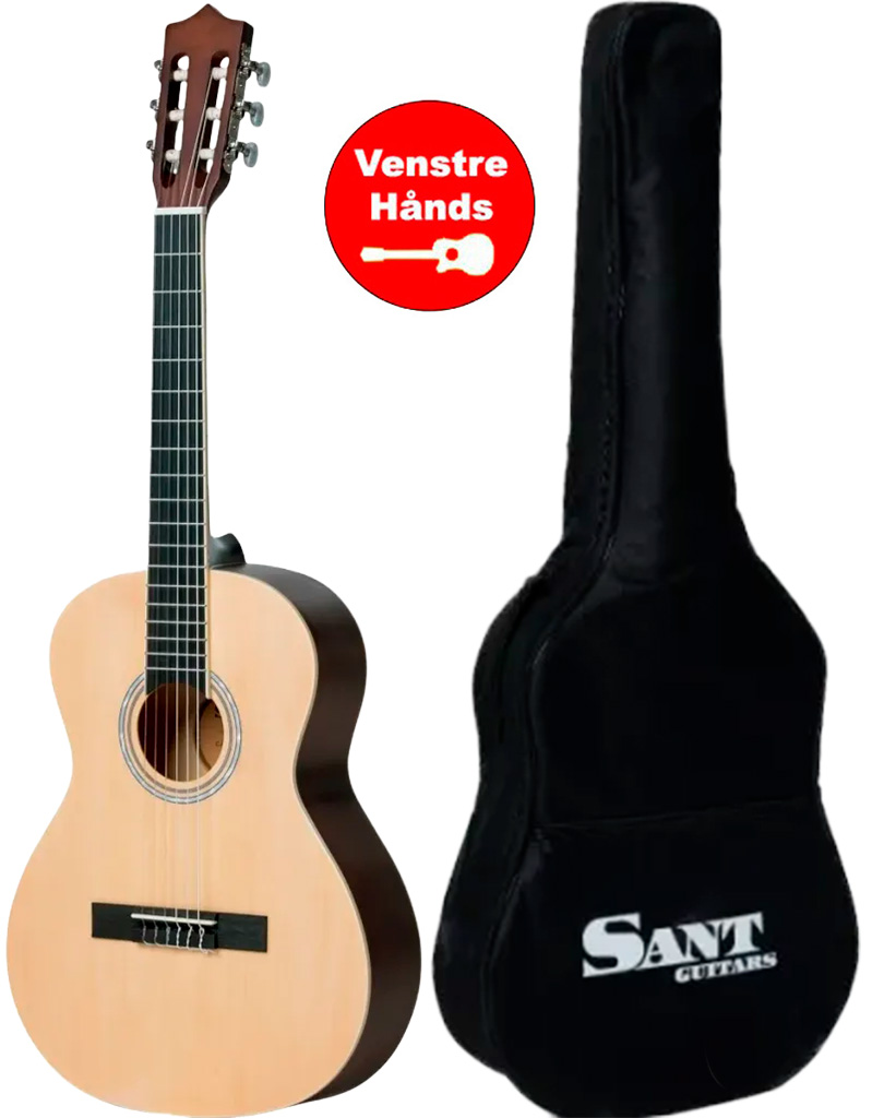 Sant Guitars Cj-36l Sna V2     Spansk Børne Guitar Natur  Venstrehånds