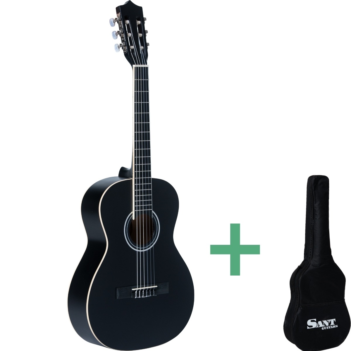 Sant Guitars Cj-36 Sbk Kinder Konzertgitarren Black