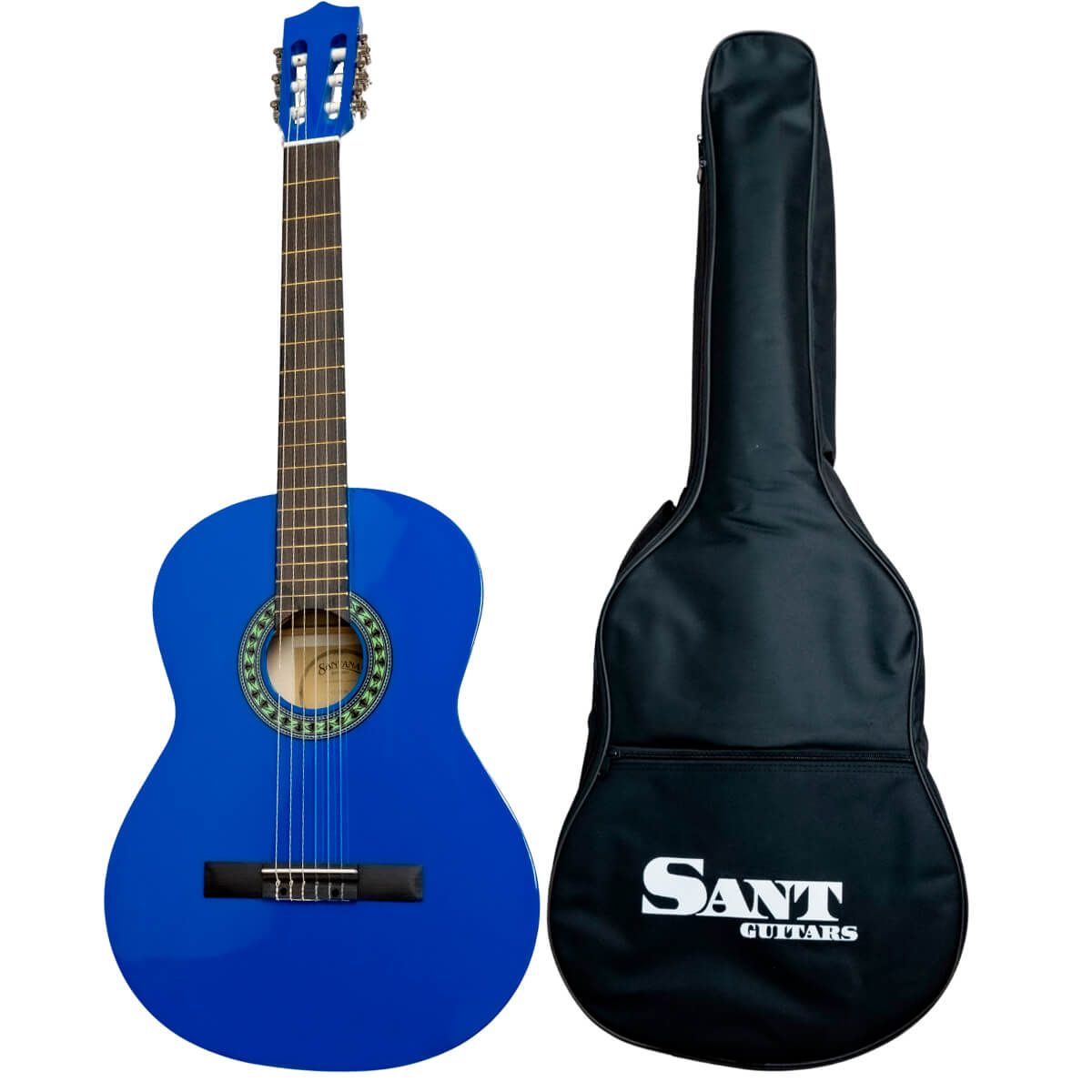 Sant Guitars Cl-50-bl Spansk Guitar Blå