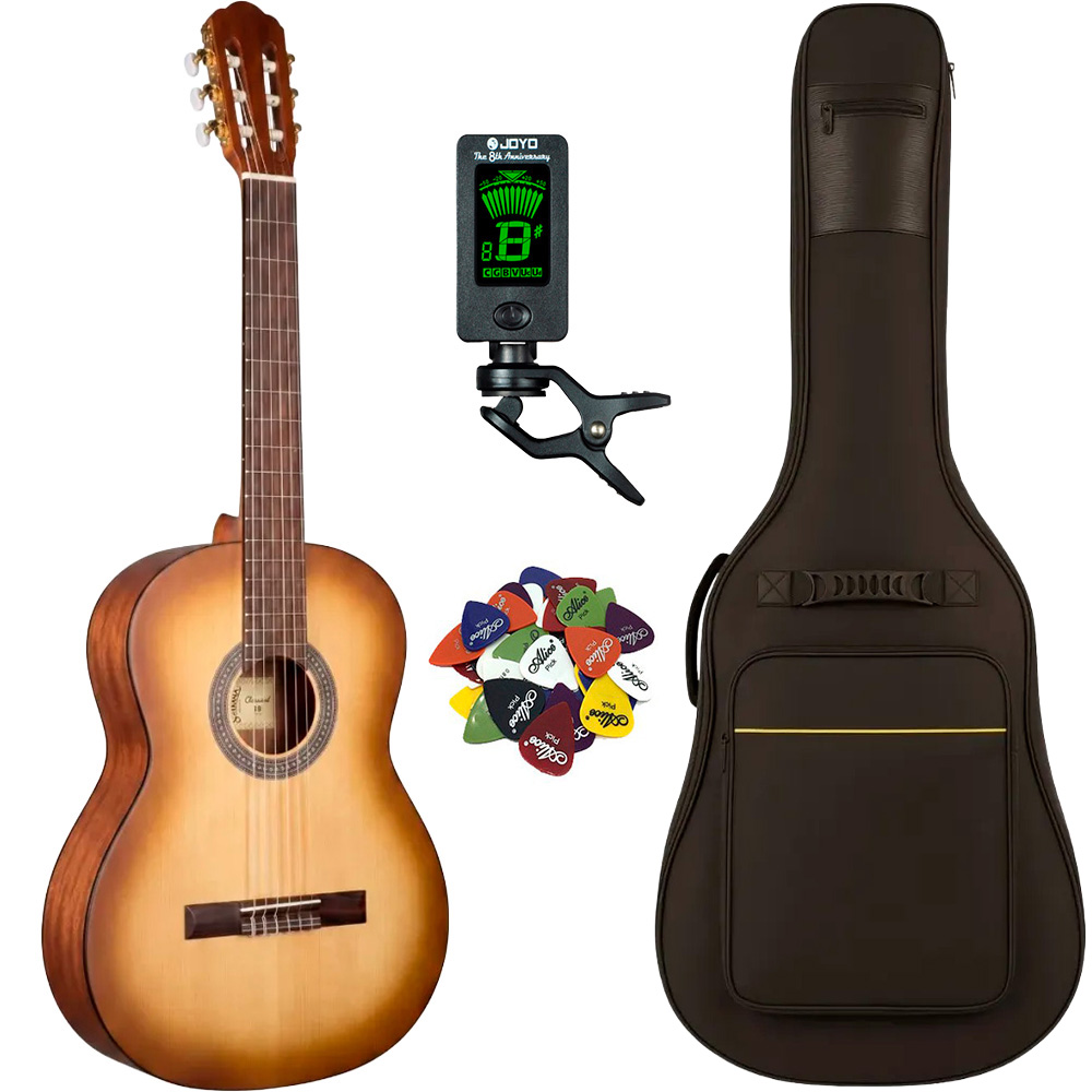 Santana Classical 18 Klassisk Guitar     Pakke Brown Burst