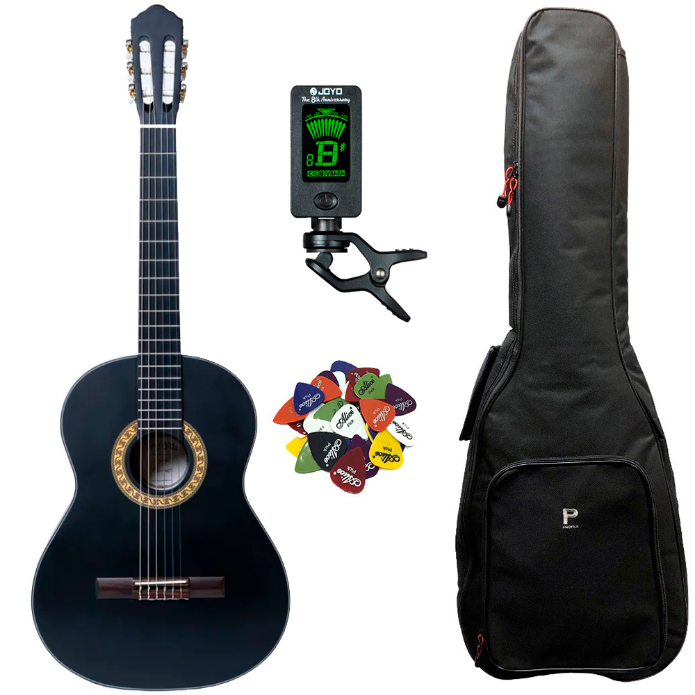 Santana Classical 18 Klassisk Guitar     Pakke Matt Black