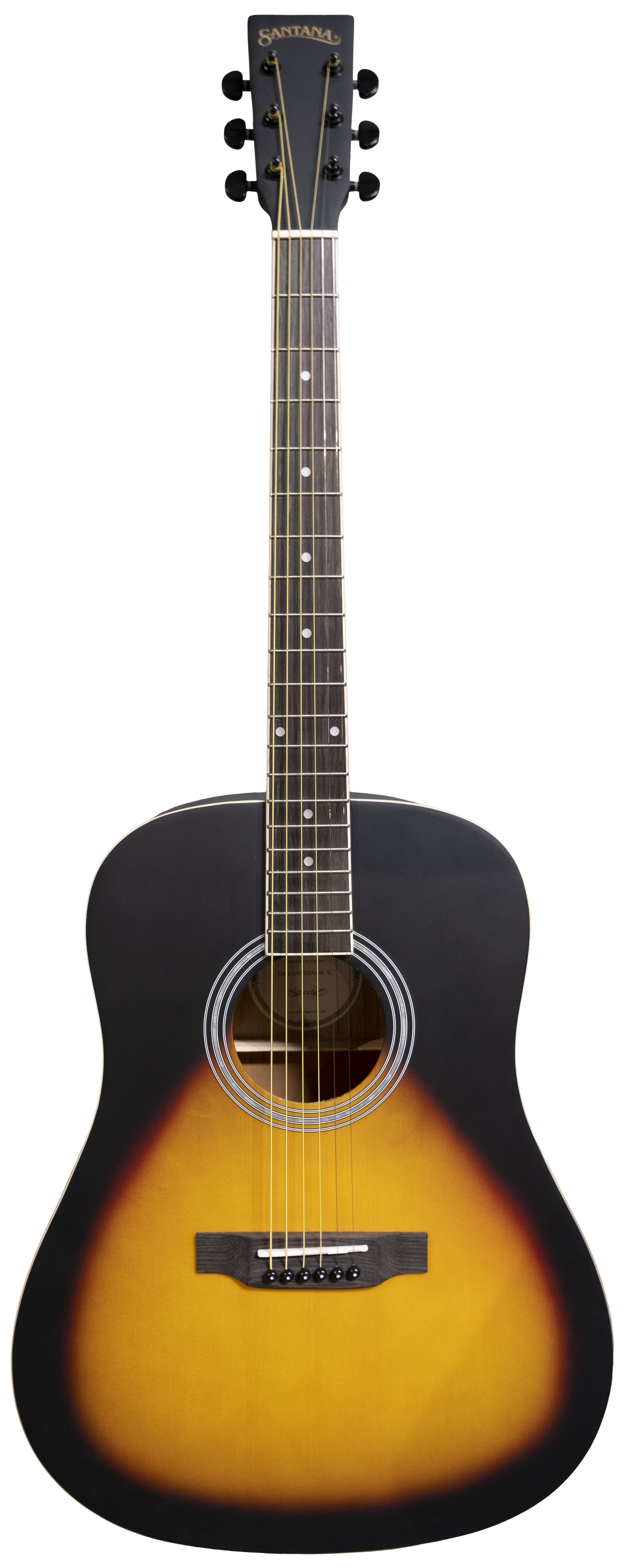 Santana La-90-v2 Western Guitar Black Sunburst