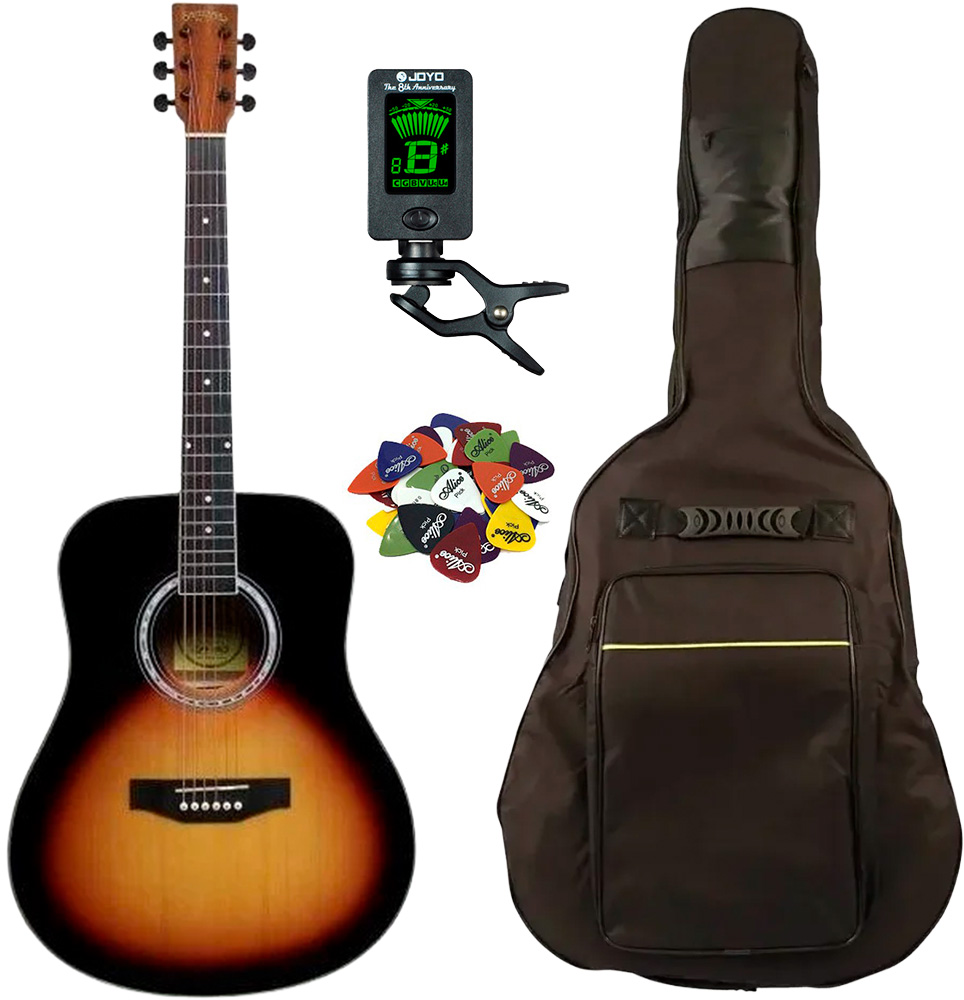 Santana La-90-v2 Western Guitar Pakke  Sunburst