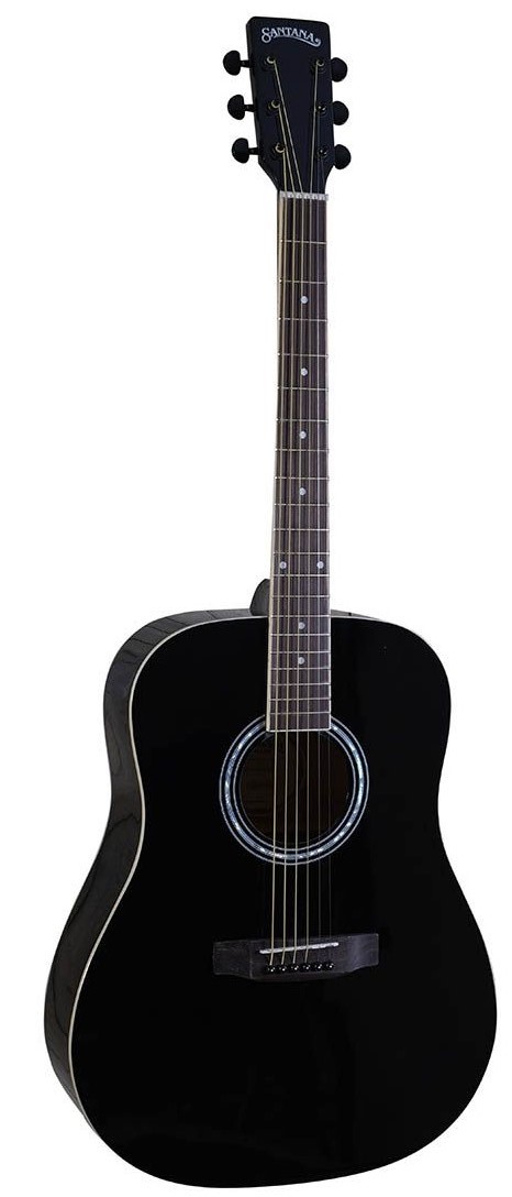 Santana La-90-v2 Western Guitar Sort
