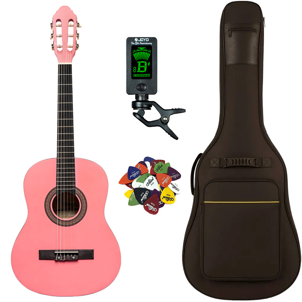Stagg C430   Pk     Spansk Børne Guitar Pakke  Pink