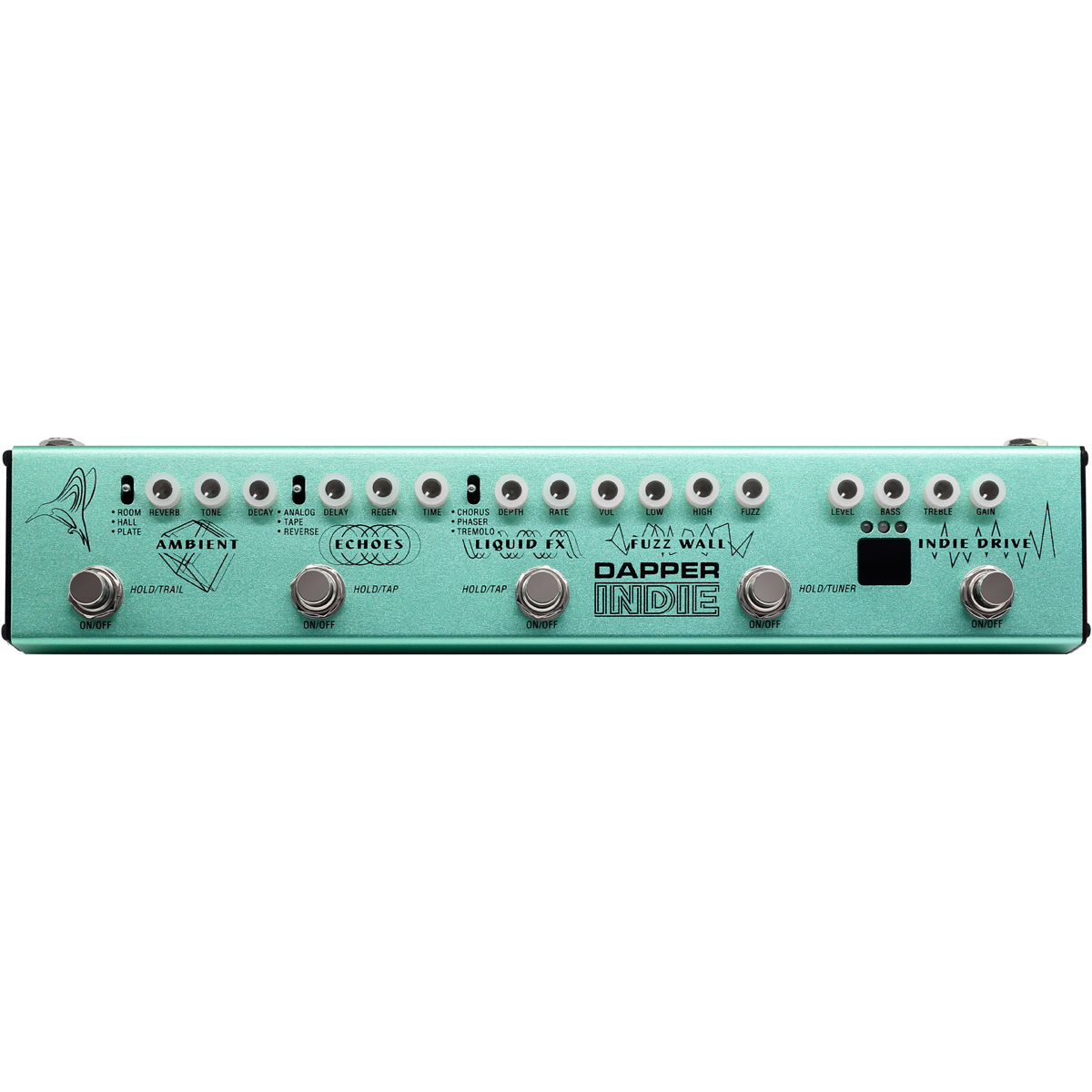 Valeton Ves-  Dapper Indie Guitar-multieffekt-pedalboard